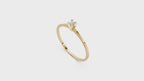 Solitaire Ring - 3D printing file. STL format.