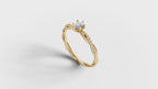 Solitaire Ring - 3D printing file. STL format.
