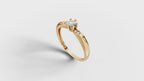 Solitaire Ring - 3D printing file. STL format.