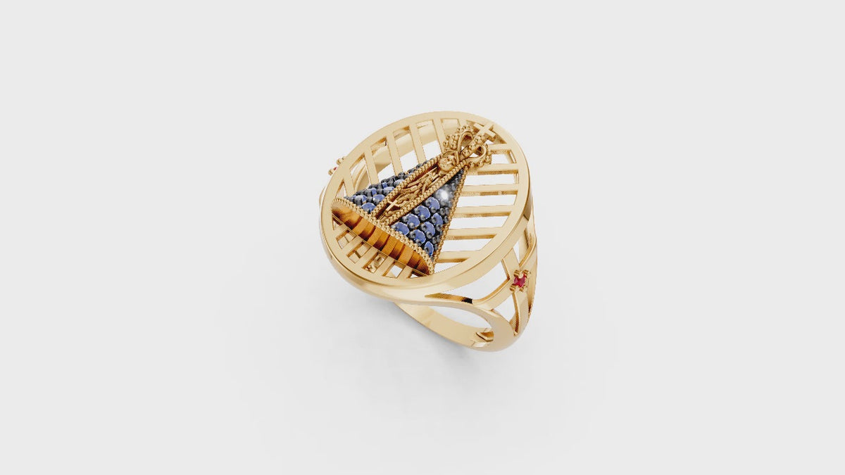 Religious Ring — STL File MSD-239 | Direct Casting for Jewelry