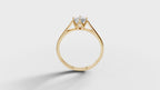 Solitaire Ring - 3D printing file. STL format.