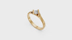 Anillo solitario - Archivo de impresión 3D. Formato STL.