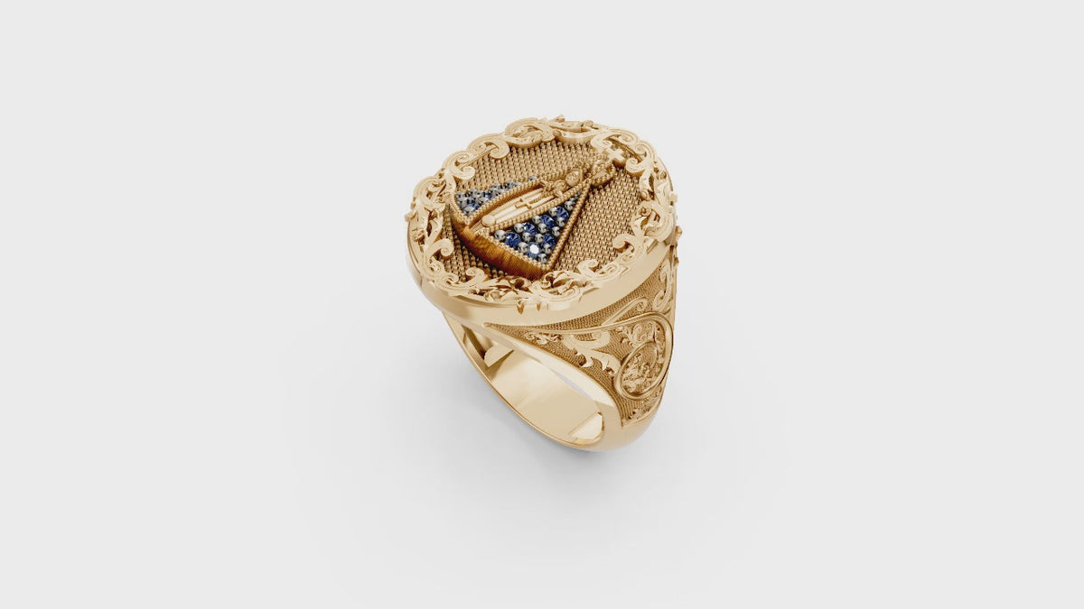 Men's Ring - 3D printing file. STL format.