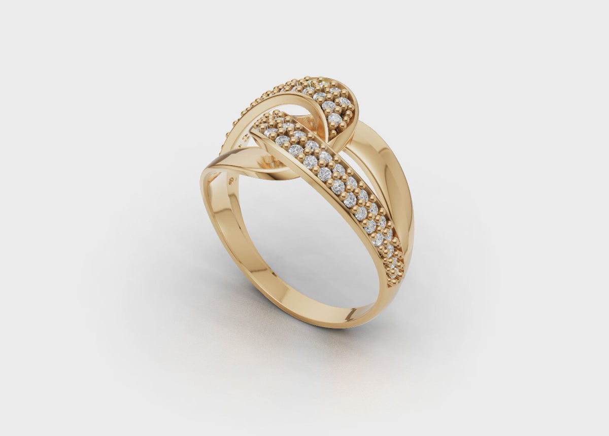 Anel — Arquivo STL MS-404 | Impressão 3D Joalheria