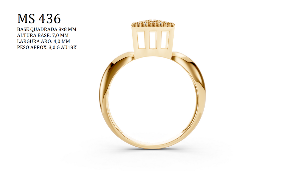 Cluster Ring — STL File MS-436 | 3D Jewelry Printing