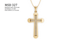 Religious Pendant - MSD-312-45mm-1.50mm Stones | STL File - Direct Casting